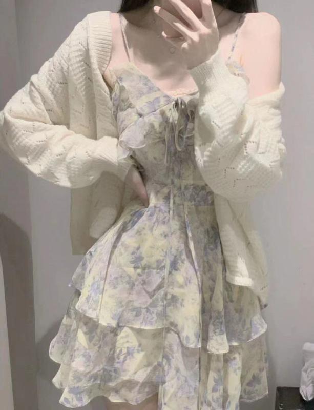 甜美风穿搭，让人心动不已